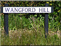 TM4678 : Wangford Hill sign by Geographer