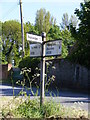 TM4878 : Roadsign on the B1126 Wangford Road by Geographer