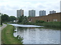 TQ3695 : River Lee Navigation at Ponders End by Malc McDonald