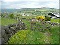 SE0323 : Gate on Sowerby Bridge Bridleway 70 by Humphrey Bolton