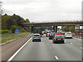 SJ7370 : Northbound M6, Northwich Road Bridge by David Dixon