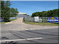 TM4587 : Entrance to Skydiving Centre, Ellough Airfield by Roger Jones