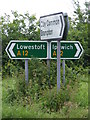 TM4781 : Roadsigns on the A12 London Road by Geographer