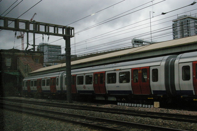 Royal Oak underground station from passing train