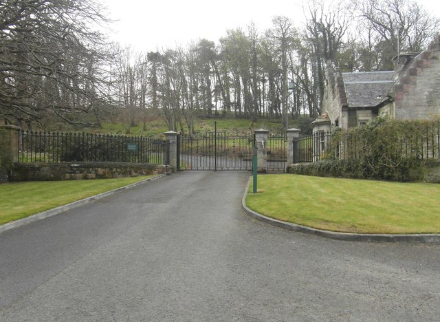 An entrance to Glenapp Castle