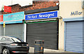 J3773 : Closed newsagent's shop, Ballyhackamore, Belfast by Albert Bridge