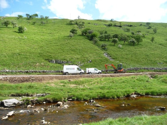 Roadworks in Langstrothdale