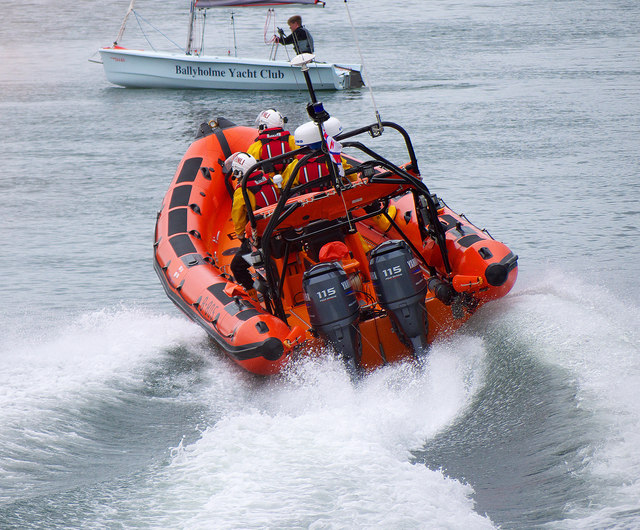 Lifeboat exercise, Bangor harbour