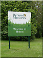 TM4078 : Bernard Matthews sign by Geographer