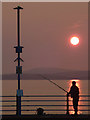 SD4264 : Evening fishing off the Stone Jetty, Morecambe by Karl and Ali