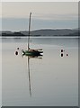 NR7894 : Moored yacht at Crinan Harbour by Patrick Mackie