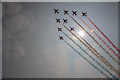 SU8808 : Red Arrows Big Arrow at Goodwood Festival of Speed 2013, West Sussex by Christine Matthews