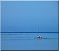 SH7679 : Sailing out from Deganwy on a Summer's morning by Steve  Fareham