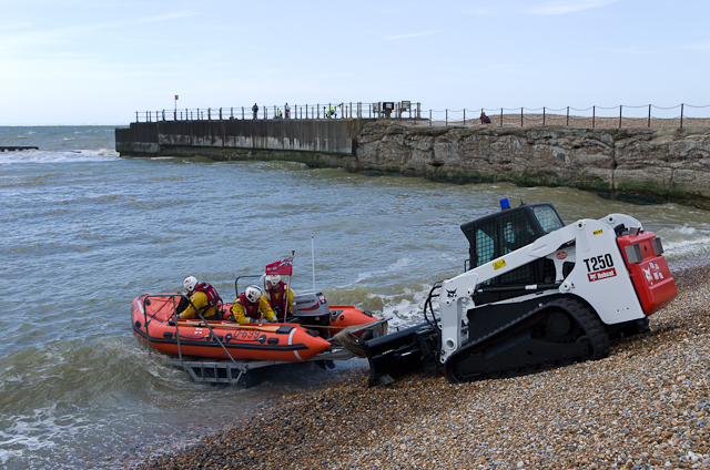 The launch of the Hastings D Class lifeboat - 3