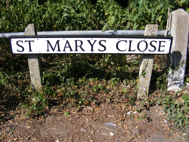 St.Marys Close sign