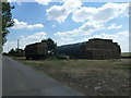 TL4885 : Hay storage on Adventurers' Drove near Pymoor by Richard Humphrey