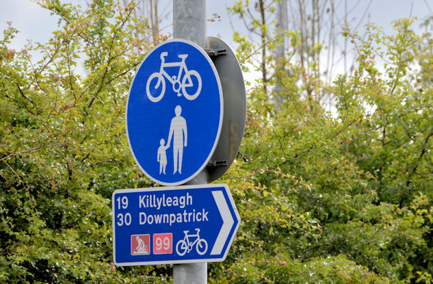 National Cycle Network sign, Comber