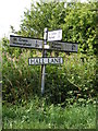 TM3083 : Roadsign on Hall Lane by Geographer