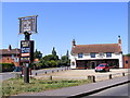 TM3390 : The Duke of York Public House & sign by Geographer