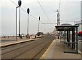 SD3035 : Blackpool Central Pier Tram Stop by Gerald England