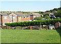 SE0913 : Colne Valley Sculpture Trail #2 (garden fence) by Humphrey Bolton