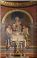 TQ3073 : Christ Church, Christchurch Road, Streatham - Reredos by John Salmon