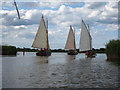 TG4221 : Traditional broads boats by Chris Holifield