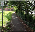 SO0528 : Start of the no-smoking zone, County Council Offices, Brecon by Jaggery