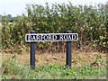 TM2591 : Barford Road sign by Geographer