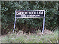 TM1082 : Darrow Wood Lane sign by Geographer