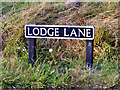 TM0982 : Lodge Lane sign by Geographer