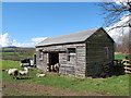 NT9437 : Sheep shed at Ford by Stephen Craven