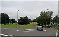 NS5270 : Mini roundabout at Blairdardie by Alan Reid