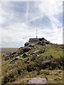 SX5890 : Flagpole on Yes Tor by Tony Atkin