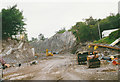 NG7627 : Building the road to the bridge, Kyle of Lochalsh by Chris Denny