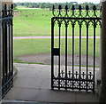 SO8845 : Croome Park, church gate by David Hawgood