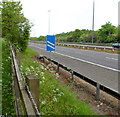 ST5788 : M48 motorway approaches junction 1 from the SW near Aust by Jaggery