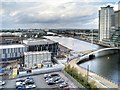 SJ8097 : Manchester Ship Canal from the Air Shard by David Dixon