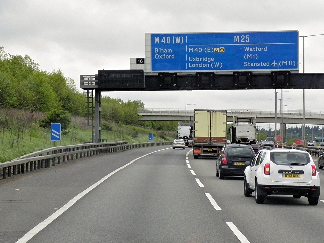 M25 Approaching Denham Interchange