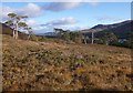 NH1422 : Moorland and trees, by the Allt Coire Leachavie by Craig Wallace