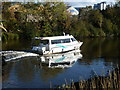 ST1875 : Water bus on the River Taff by Graham Hogg