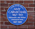 J3175 : Amy Carmichael plaque, Belfast by Albert Bridge