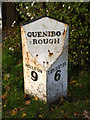 SK6312 : Queniborough milestone by Alan Murray-Rust