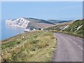 SZ3585 : Military Road at Afton Down by David Dixon