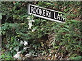 TM2692 : Rookery Lane sign by Geographer