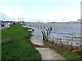 SJ2969 : High Tide on the River Dee at Connah's Quay by John S Turner