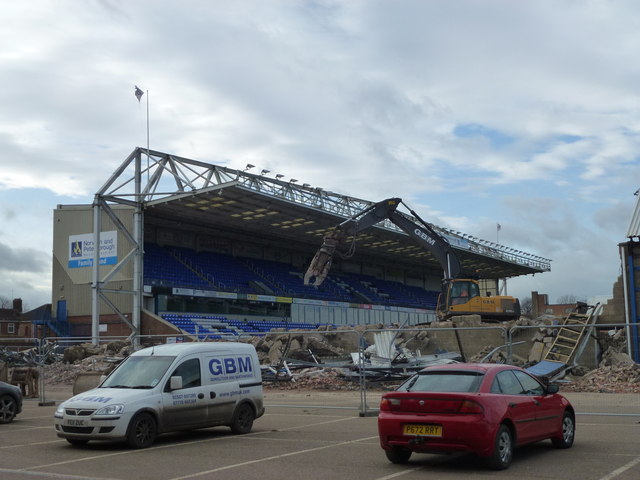 London Road Stadium, Peterborough - Demolition of The Moy's End - Photo 6