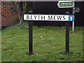 TM3877 : Blyth Mews sign by Geographer