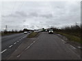 TL2159 : A428 Cambridge Road & Layby by Geographer