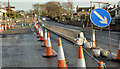 J3784 : Temporary footpath and cycle lane, Greenisland by Albert Bridge